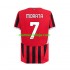 Camisola AC Milan Alvaro Morata 7 Homem Equipamento Primeiro 2024-2025 Manga Curta